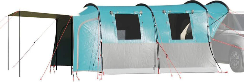 Biltelt 4 personer blå vanntett