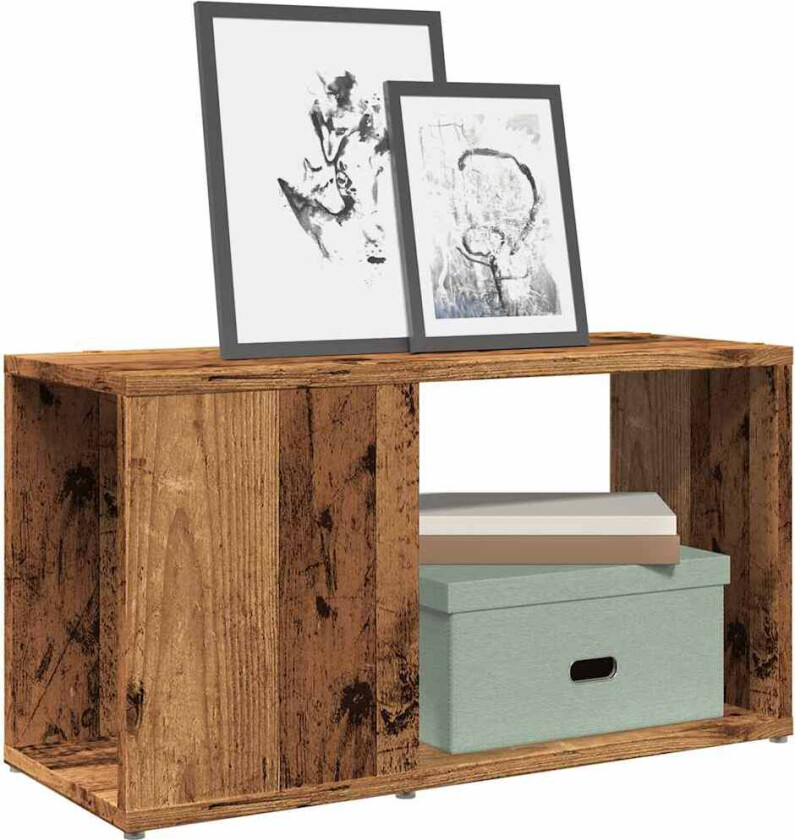 Bilde av TV-benk gammelt tre 60x24x32 cm konstruert tre