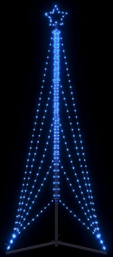 Bilde av Juletrelys 525 LEDs blå 302 cm