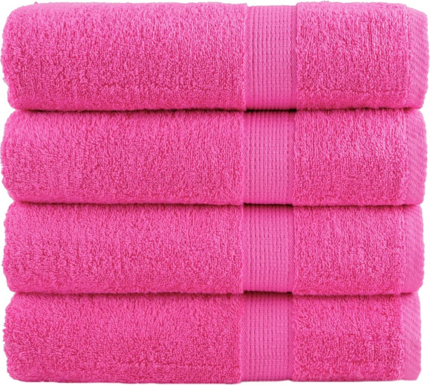 Premium dusjhåndklær SOLUND 4 stk rose 70x140cm 600g/m2