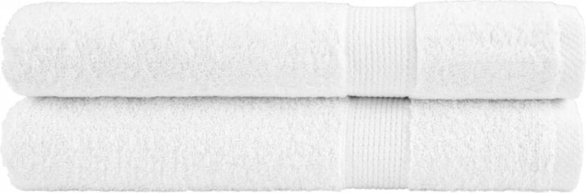 Premium håndklær SOLUND 2 stk hvit 100x200 cm 600gsm