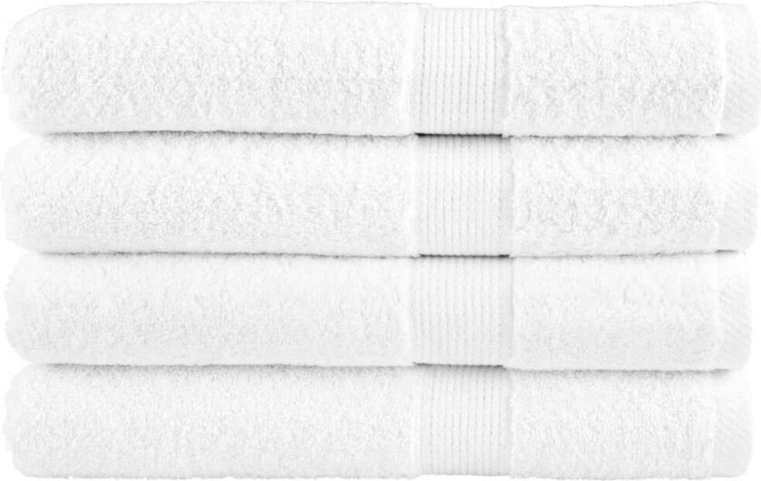 Bilde av Premium saunahåndklær SOLUND 4 stk hvit 80x200 cm 600gsm