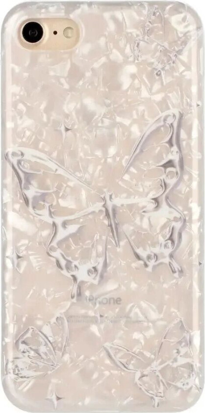 iPhone SE (2022 / 2020) / 8 / 7 Fleksibelt Plastdeksel m. Motiv - Sommerfugl