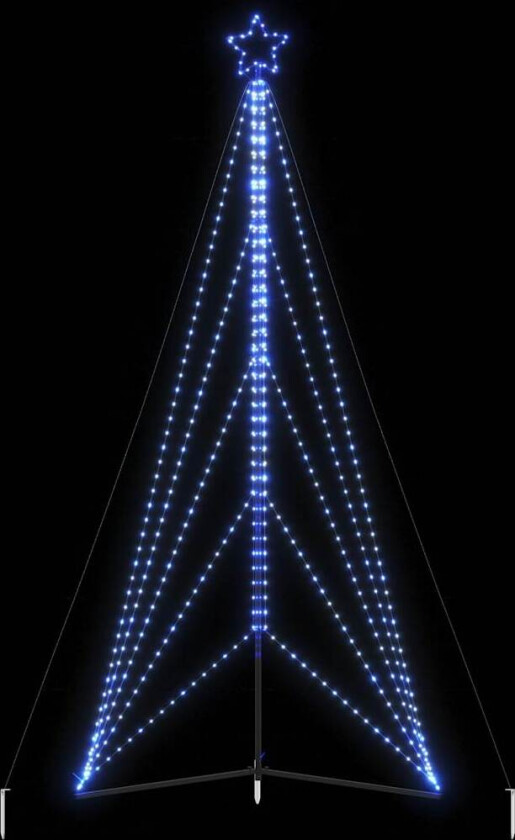 Juletrelys 615 LEDs blå 404,5 cm