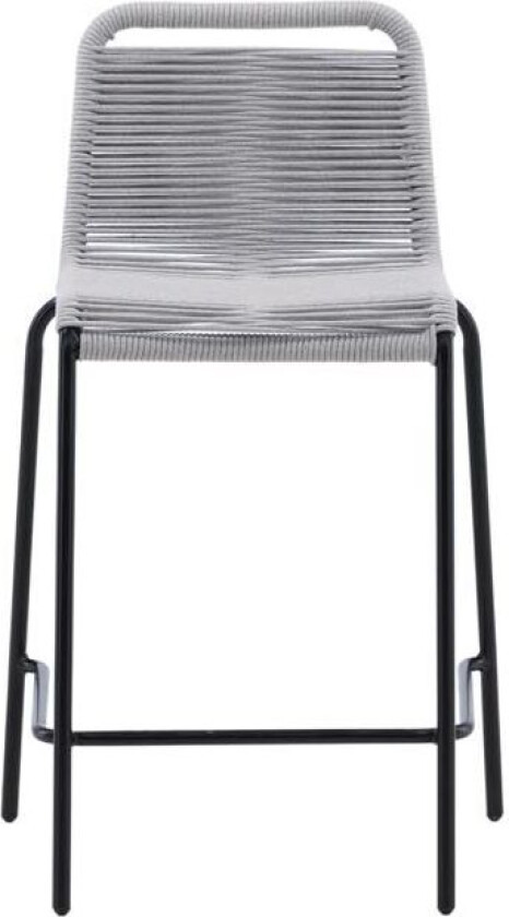 Lindos hage barstol stabelbar lysegrå.