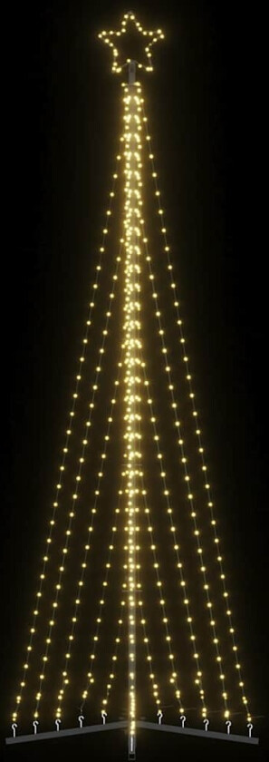 Juletrelys 495 LEDs varm hvit 300,5 cm