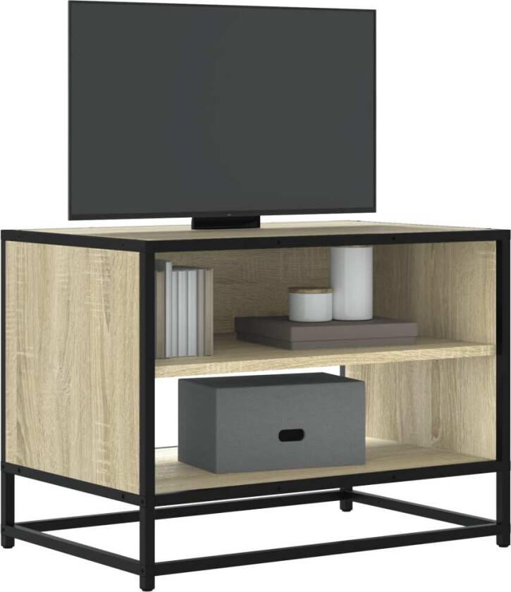 TV-benk sonoma eik 61x40x46 cm konstruert tre og metall
