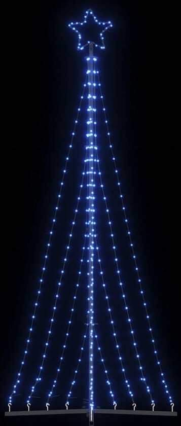 Juletrelys 447 LEDs blå 249 cm