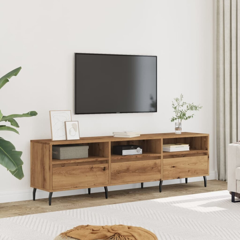 TV-benk artisan eik 150x30x44,5 cm konstruert tre