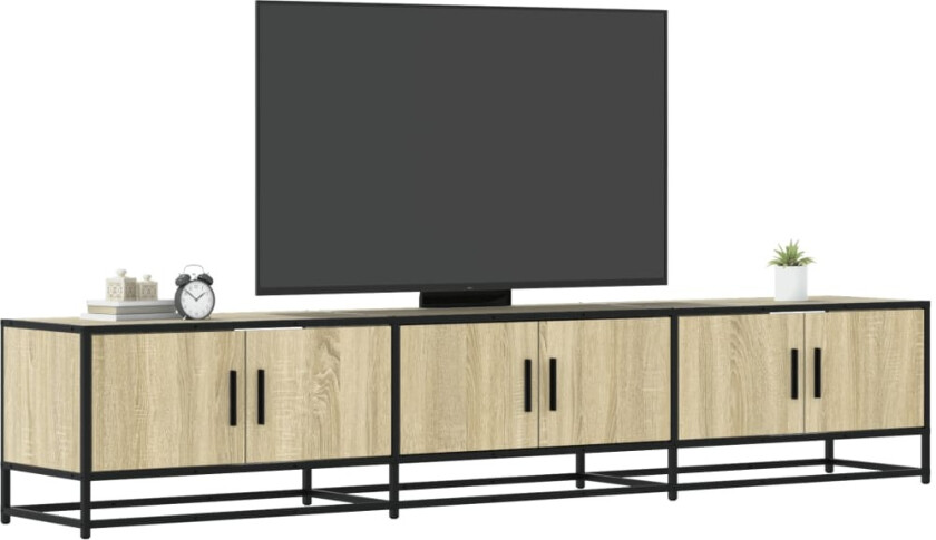 TV-benk sonoma eik 210x35x41 cm konstruert tre