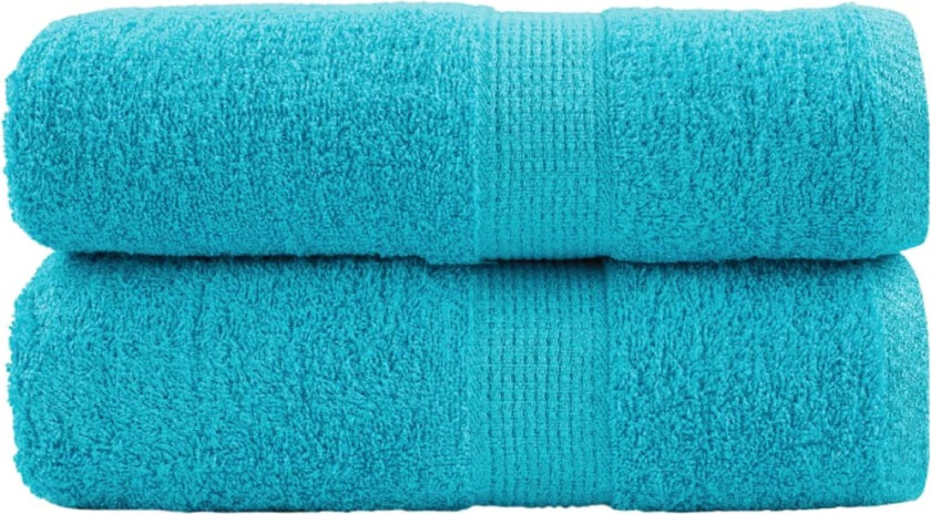 Premium vaskekluter SOLUND 2 stk turkis 30x30 cm 600 g/m2