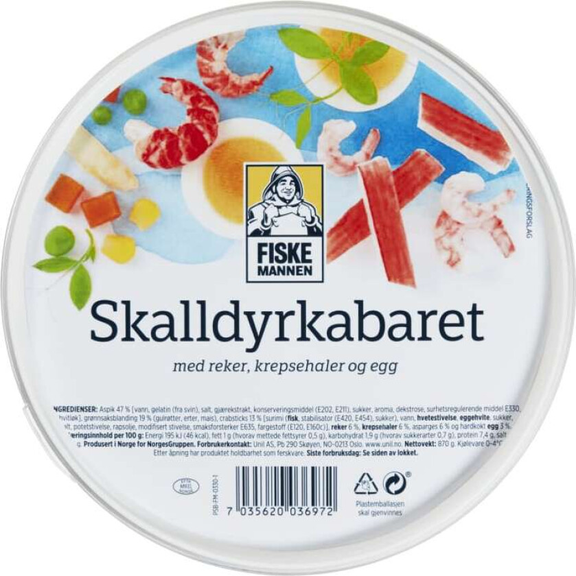 Skalldyr Kabaret 870g