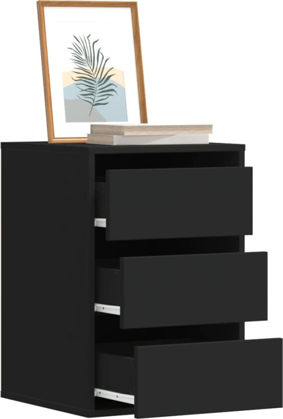 Kommode svart 40x41x58 cm konstruert tre