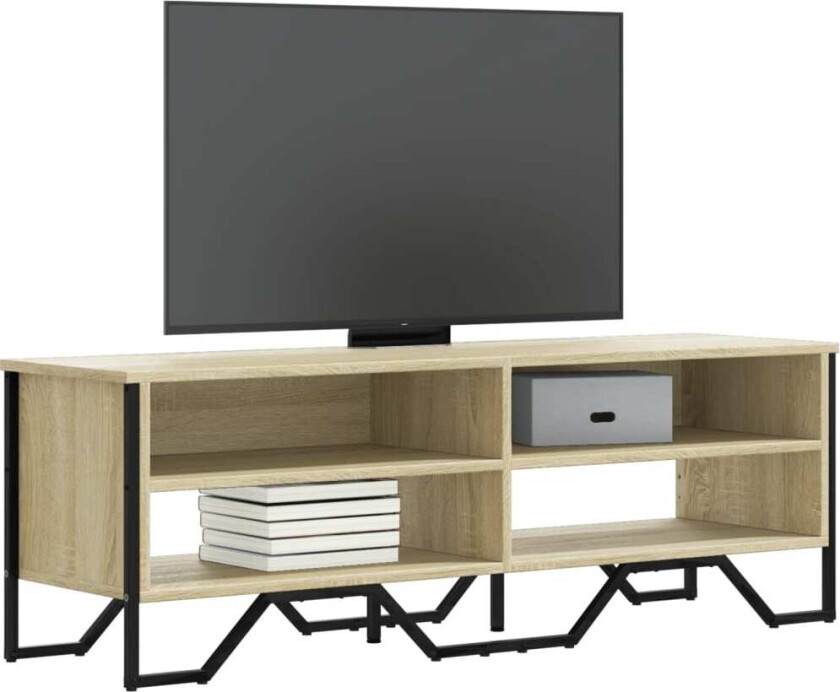 TV-benk sonoma eik 122x34x41 cm konstruert tre