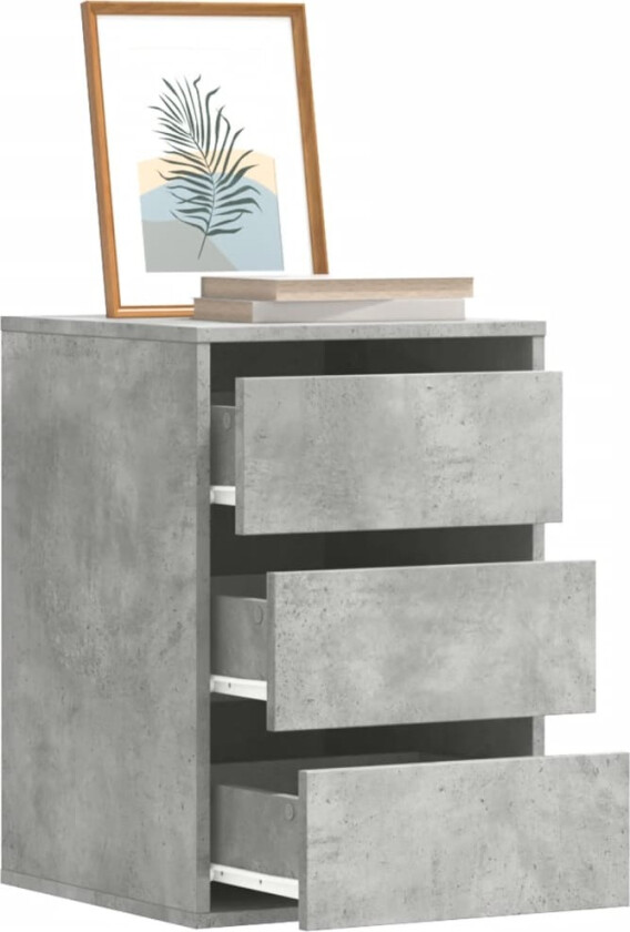 Kommode betonggrå 40x41x58 cm konstruert tre