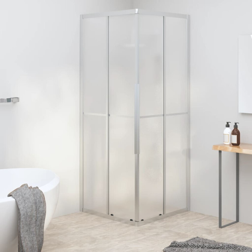 Dusjkabinett frostet ESG 80x80x180 cm