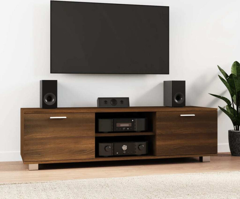 TV-benk sonoma eik 140x40,5x35 cm konstruert tre