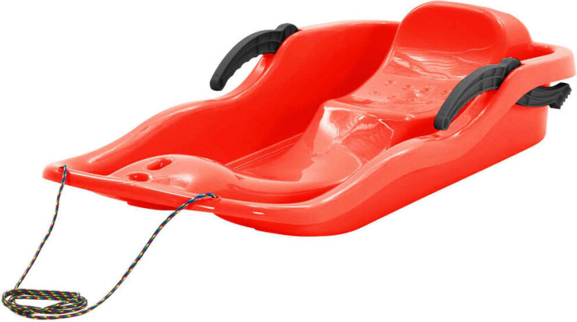 Akebrett med bremser rød 87x40x18 cm polypropylen