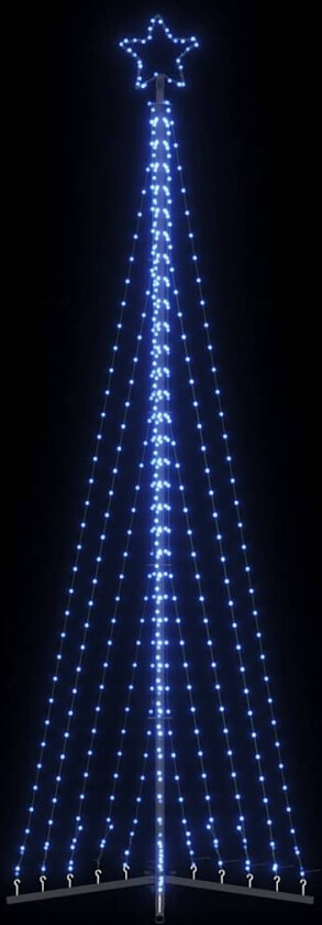 Juletrelys 495 LEDs blå 300,5 cm