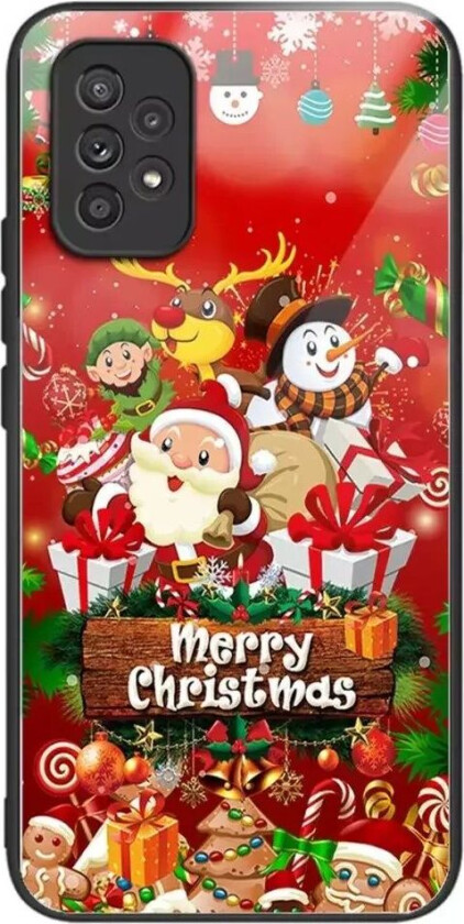 Samsung Galaxy A53 (5G) Jule Deksel m. Glassbakside - Merry Christmas