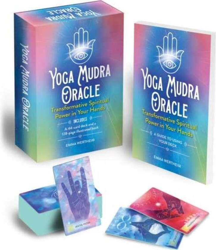 Yoga Mudra Oracle Book and Card Deck  Includes 44 cards and a 128page book