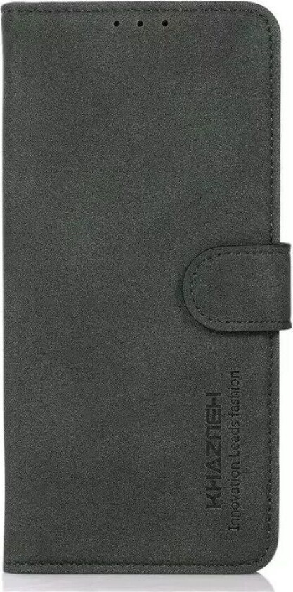 Samsung Galaxy S23 KHAZNEH Retro Kunstskinn Flipdeksel med Lommebok - Grønn