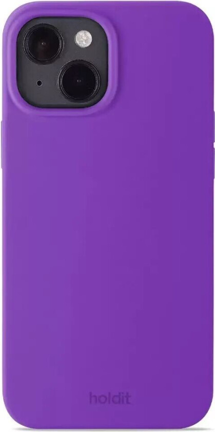 Holdit iPhone 14 / 13 Soft Touch Silikon Deksel - Bright Purple