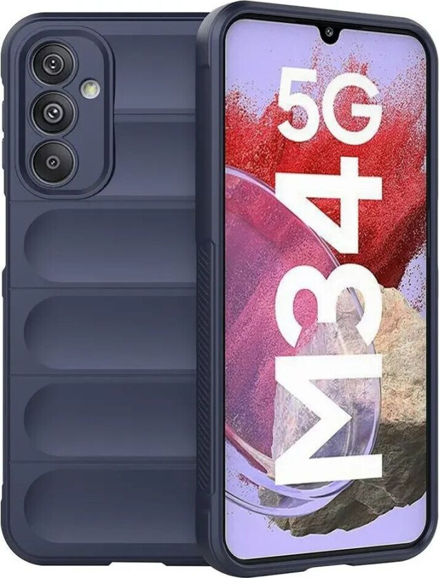Samsung Galaxy M34 (5G) / F34 (5G) Fleksibelt Plastdeksel - Mørkeblå