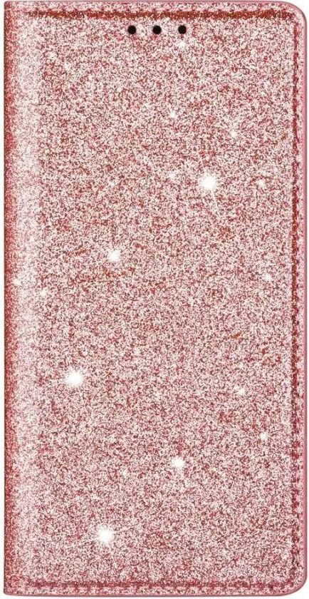 Samsung Galaxy A15 (5G) / A15 Flip Deksel med Lommebok og - Glitter - Rose Gold