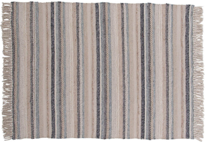 Gudha teppe 300x200 cm ull beige, blå.