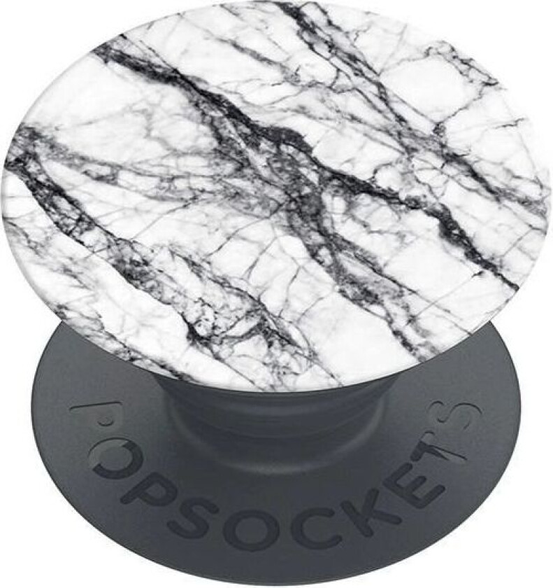 Popsockets Avtagbar White Stone Marble
