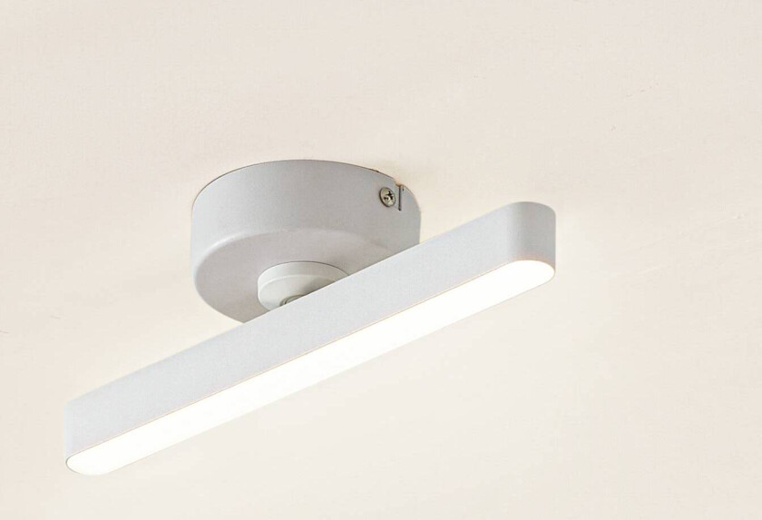 LED-spotlight Eldrin, hvit, 8,3W, 1-lys, jern