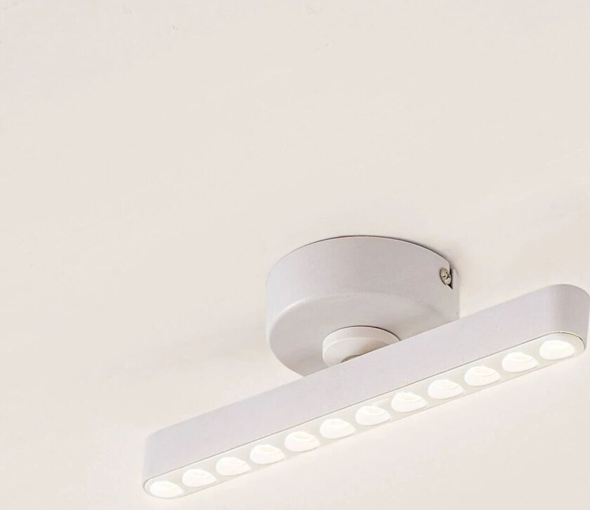 LED-spotlight Eldrin, hvit, 9W, 1-lys, jern