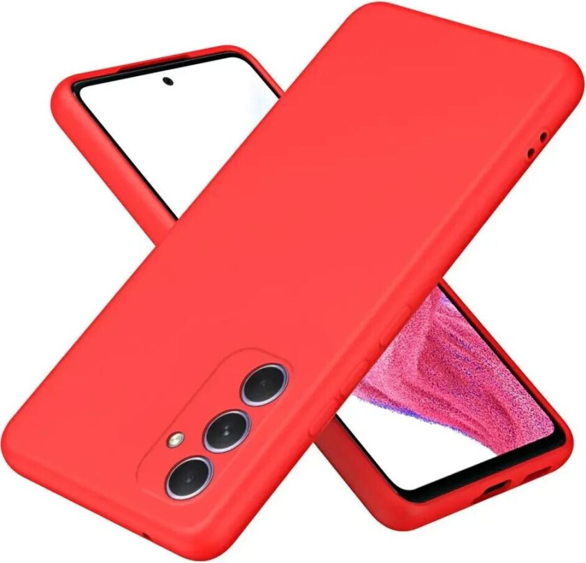 Samsung Galaxy A55 (5G) Mat Fleksibel Deksel - Rød
