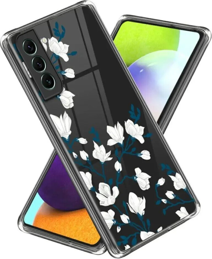 Samsung Galaxy S24 Plast Gjennomsiktig Deksel m. Motiv - Blomster