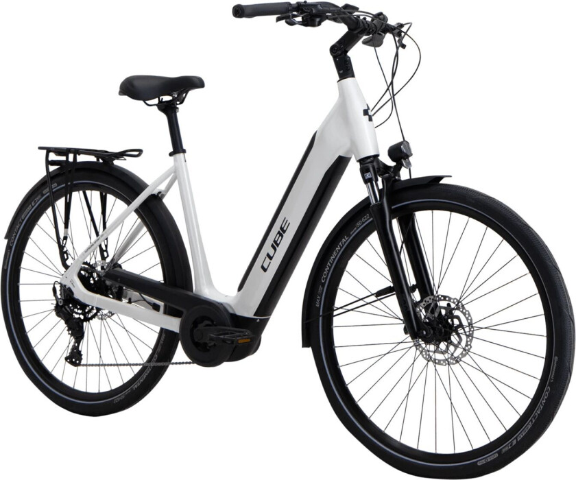 Cube Supreme Sport Hybrid ONE 75nm 500Wh 24, elsykkel, by- og pendling, unisex White´N´Black