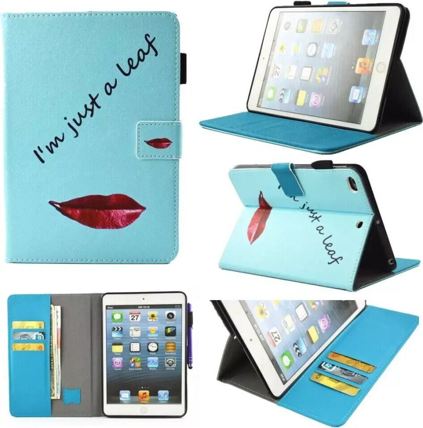 iPad Mini (2019) Deksel m. Kortholder og Stativfunksjon - I´m Just a Leaf