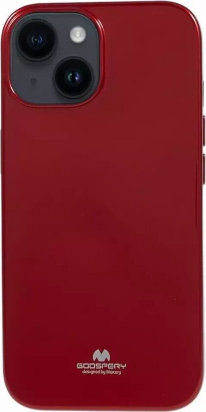 GOOSPERY iPhone 15 Fleksibelt Plastdeksel - Mørkerød