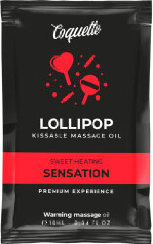 Coquette Chic Desire - Pocket Lollipop Kissable Massasjeolje Varmefølelse 10 Ml