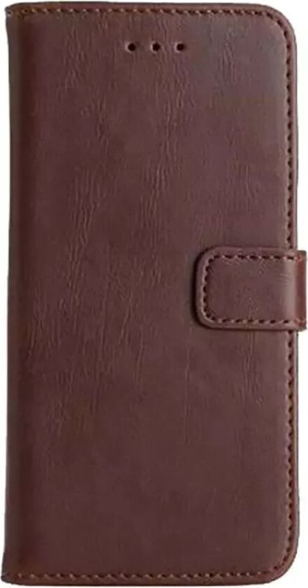 iPhone SE (2022/2020)/8/7 Wallet Skinn Deksel m. Lommebok Mørkebrun