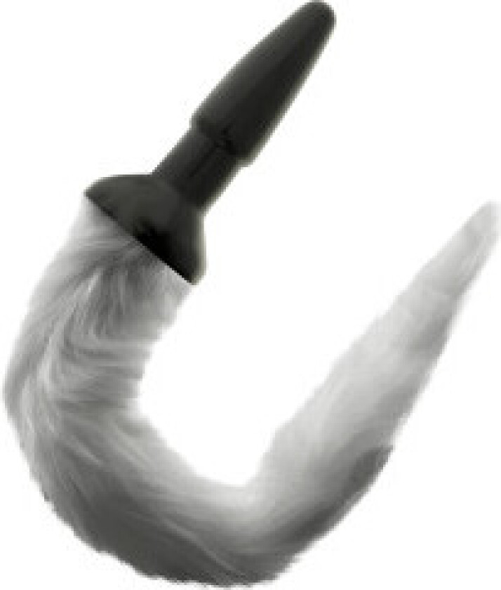 Darkness - Silikon analplugg med grå hale