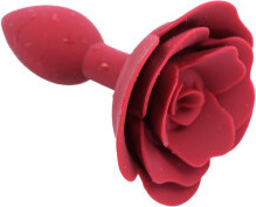 - Rosa rød silikon analplugg