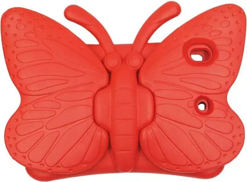 iPad 10.2" (2021 / 2020 / 2019) / Air (2019) / Pro 10.5" - Sommerfugl Deksel m. Ståfunksjon - Rød