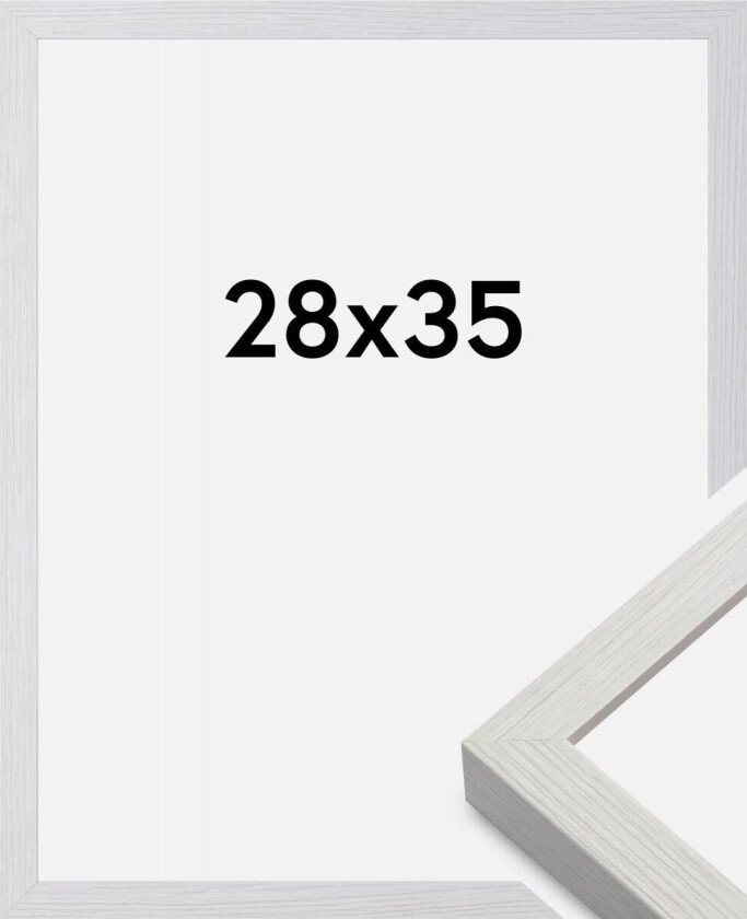 Ramme  Premium Quadrum Snøhvit 28x35  Cm