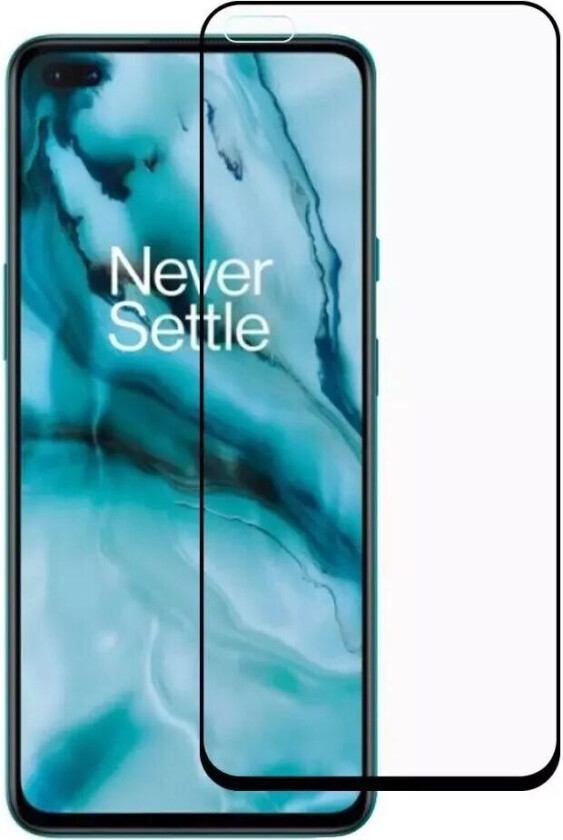 OnePlus Nord / Nord 2 (5G) Herdet Glas - Skjermbeskytter - Full-Fit - Svart