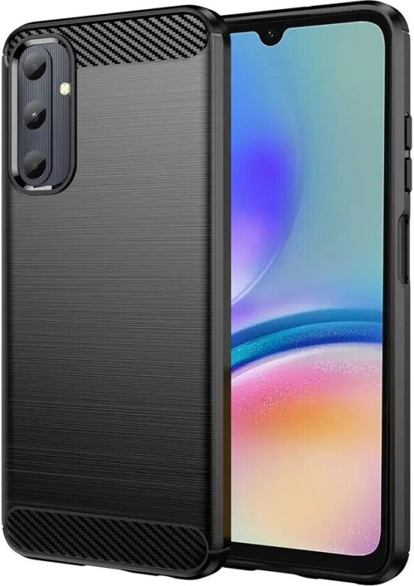 Samsung Galaxy A05s Brushed Carbon Deksel - Svart