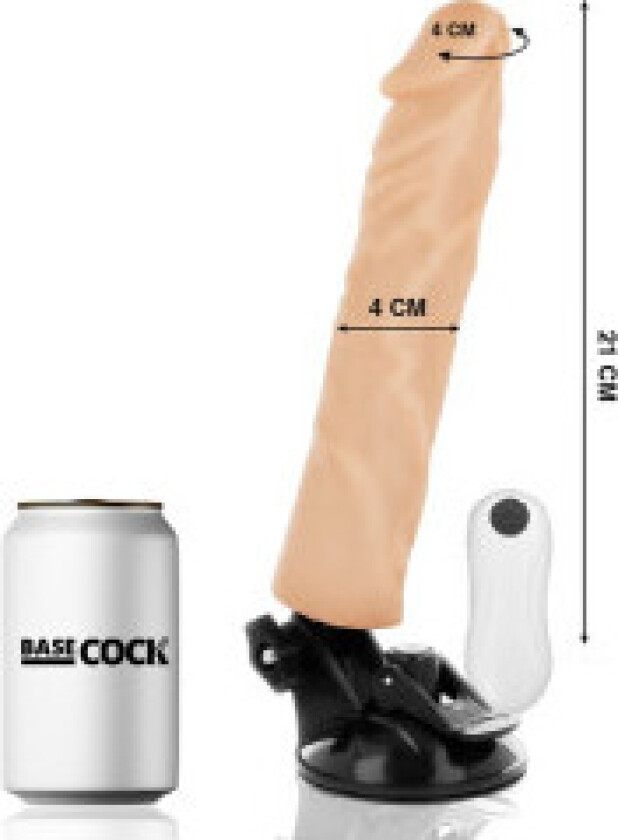 - Realistisk Vibrator Fjernkontroll Flesh 21 Cm -O- 4 Cm