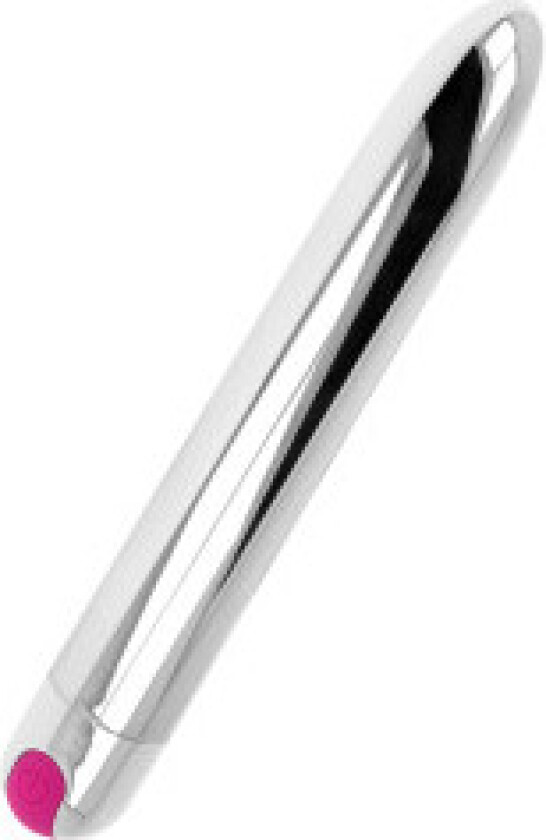 Ohmama - Oppladbar Silver Vibrator 10 Modi 18,5 Cm