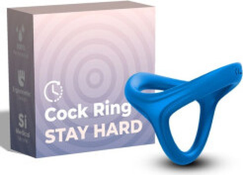 Armony - Tresor Dobbel Silikonring Blå