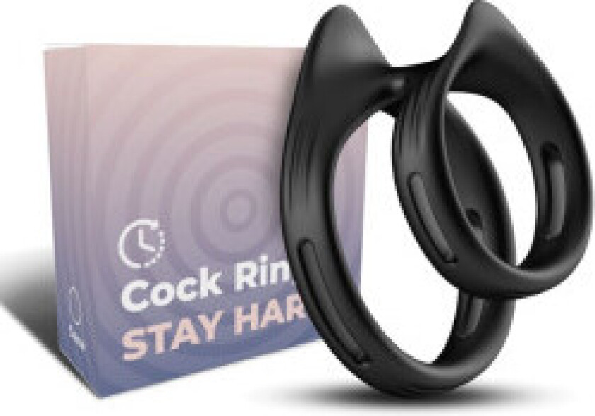 Armony - Dualring Dobbel Elastisk Ring Svart